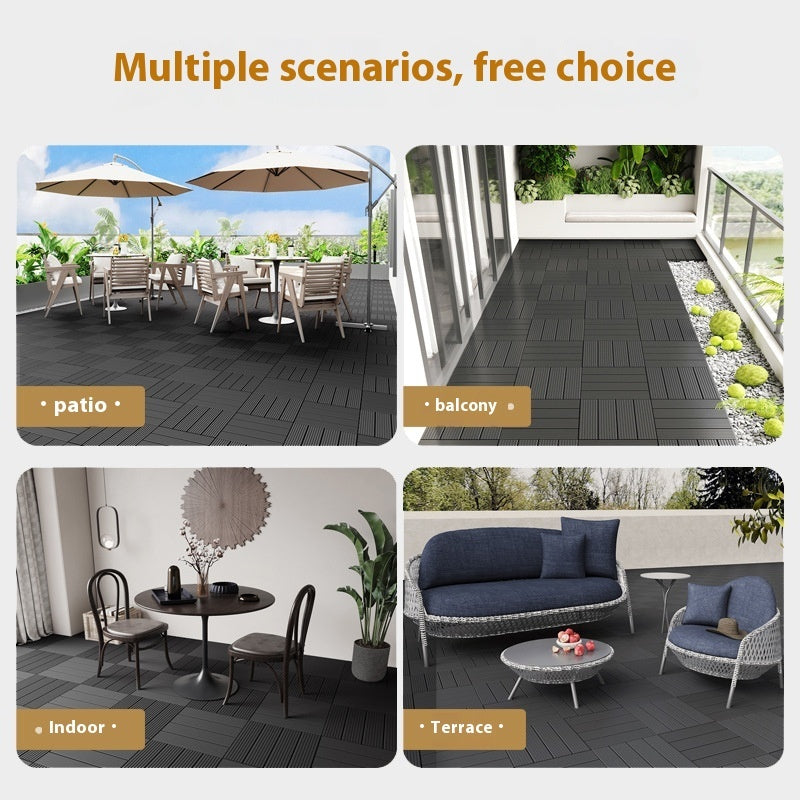 Balcony Garden Courtyard Waterproof Plastic Assembled Floor
